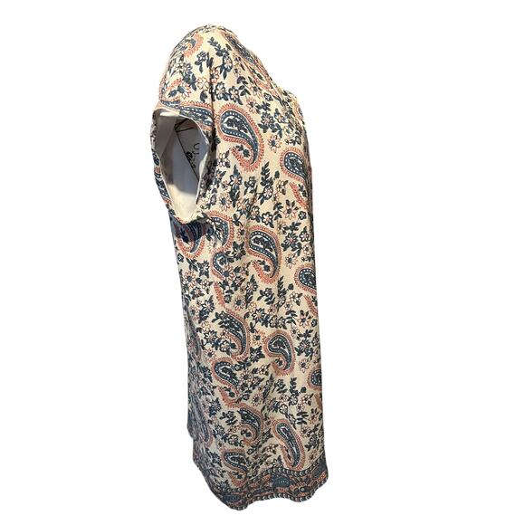 Madewell Flora 100% Silk Tunic Dress Paisley Cottagecore Boho Vacation Large EUC - Picture 6 of 7